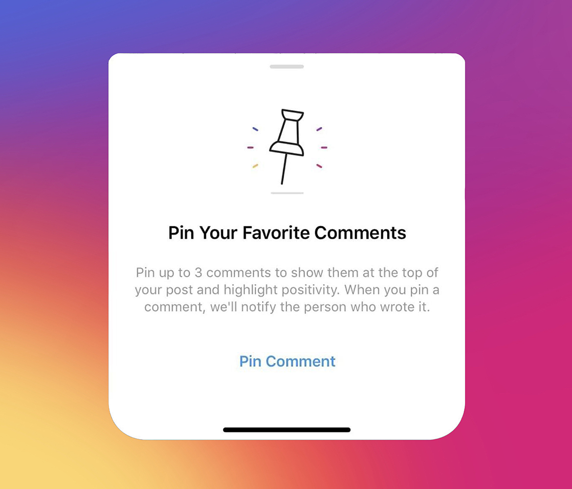 Instagram komentarų valdymas